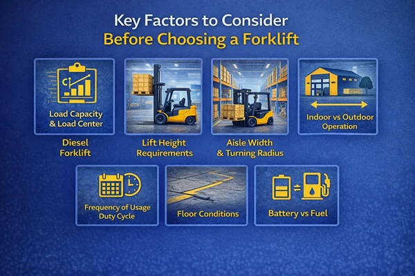 Key Factors to Consider Before Choosing a Forklift